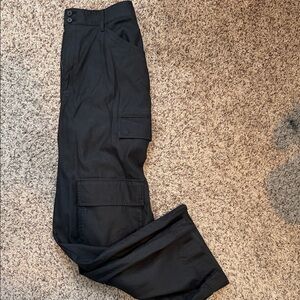 Banana Republic Black Cargo Pants with Utility Pockets